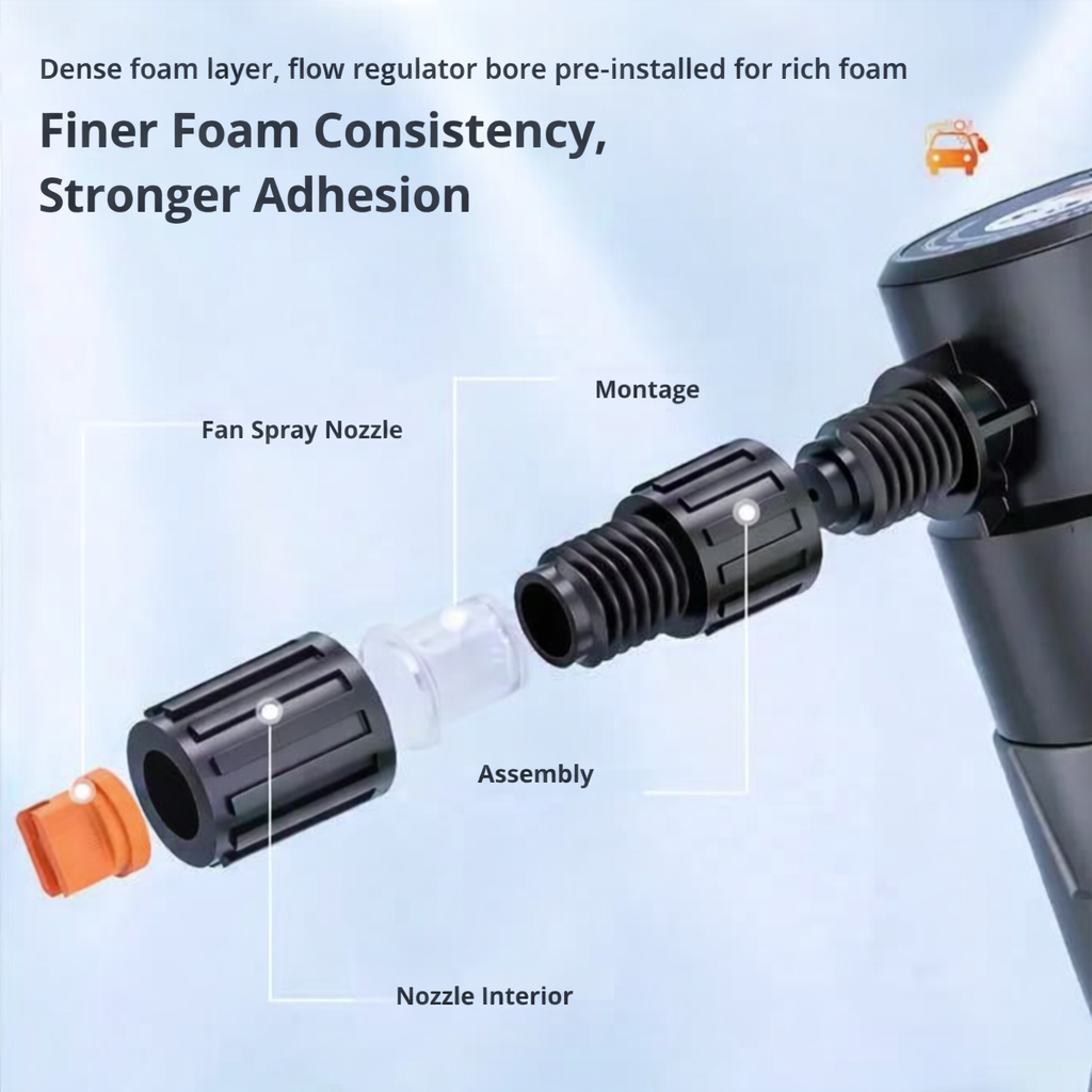 Electric Foam Spray Bottle | Cleaning Foam Adhesive | Adjustable Spray Nozzle | CleanJet
