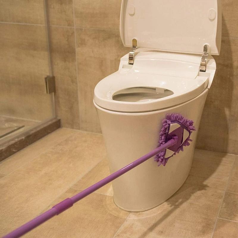 Rotatable Adjustable Triangle Cleaning Mop | 180° Rotating Mop Head | Telescopic Handle | Cleaning Mop | Mop Angle