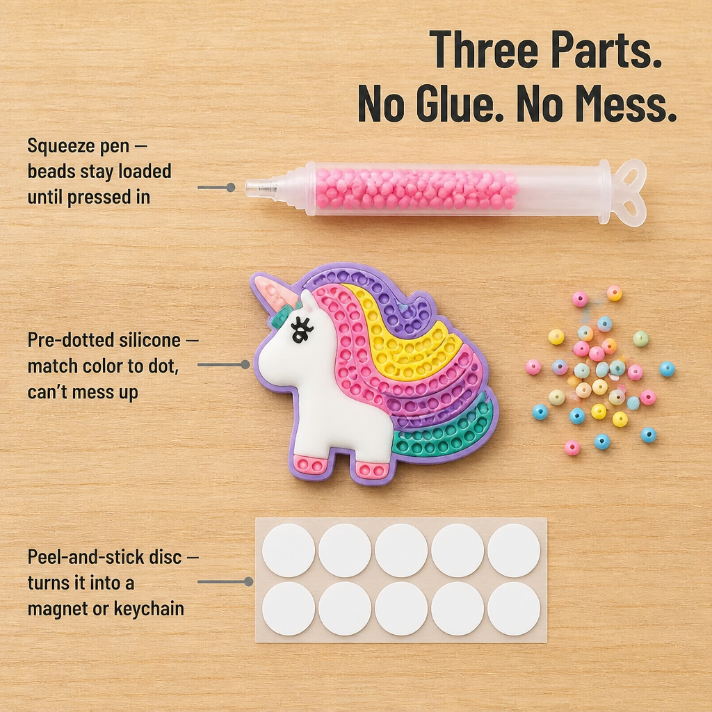 DazzliDots™ — Turn Screen-Time Stress into Proud, Mess-Free Masterpieces