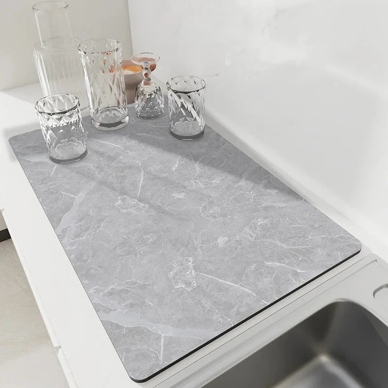 Drip Mat | Dries Rapidly in Seconds | Non-Slip Natural Rubber Base | DryNest