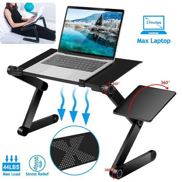 Laptop Stand Aluminum | Ventilated Shelf | Adjustable | Pivolt