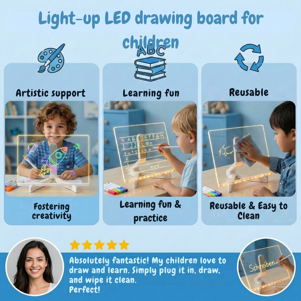 IllumiSketch™ — Ignite Your Child’s Imagination with Brilliant, Glowing Creations That Inspire Endless Joy