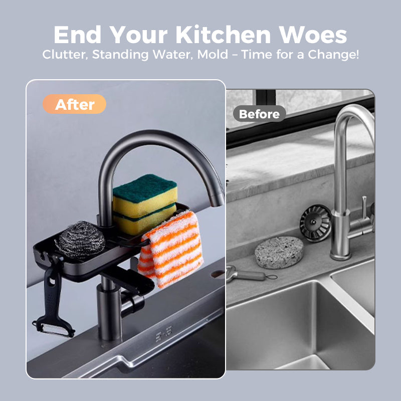 Sink Rack | Speeds Up Sponge and Brush Drying | Clamp Mount | SinkSmart