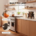 AromaDock | Glass Containers | Foldable Stand | Rotatable Spice Rack