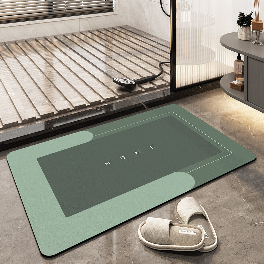 Quick-Drying Bath Mat | Ultra Absorbent Microfiber | Slip-Resistant | Aquasoft