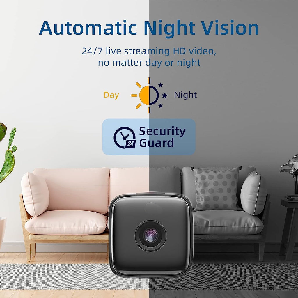 Indoor Camera | Motion Detection & Night Vision | Wi-Fi Connectivity | SecureView