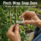 VerdiClip™ — Keep Tomatoes Upright, Forget Twist Ties, Protect Every Stem from Breaking