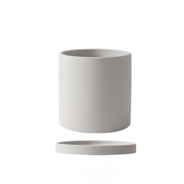 Flower Pot | Matte Finish | Includes Drainage Hole and Saucer | Nordic Pot