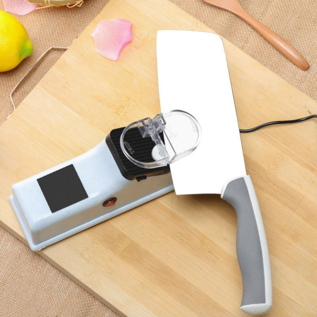 Knife Sharpener | Dual-Stage Honing | Secure Guide Slots | Cutting Performance