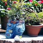 Creative Flower Pot | Denim Style | Weather-Resistant | Potpants