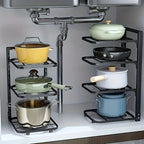 Pot and Pan Rack | Customizable Heights | Space-Saving Cabinet Organizer | PanVault