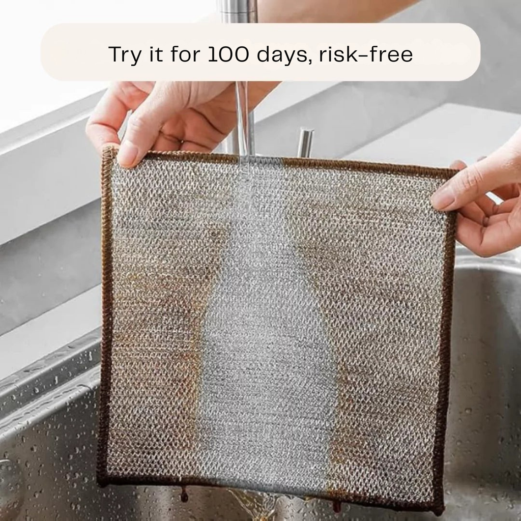Glissara™ DualClean Cloth — Effortless Shine That Protects and Refreshes Your Kitchen Every Time
