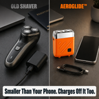AeroGlide™ Mini Shaver — Zap 5 O'Clock Shadow in 90 Seconds On the Go