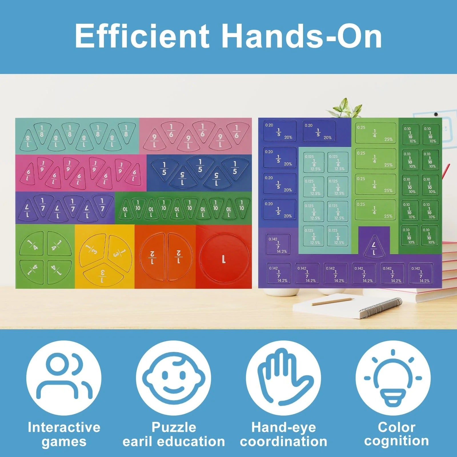 NumeriPlay™ Fraction Magnet Set — Ignite Your Child’s Joyful Journey to Math Mastery