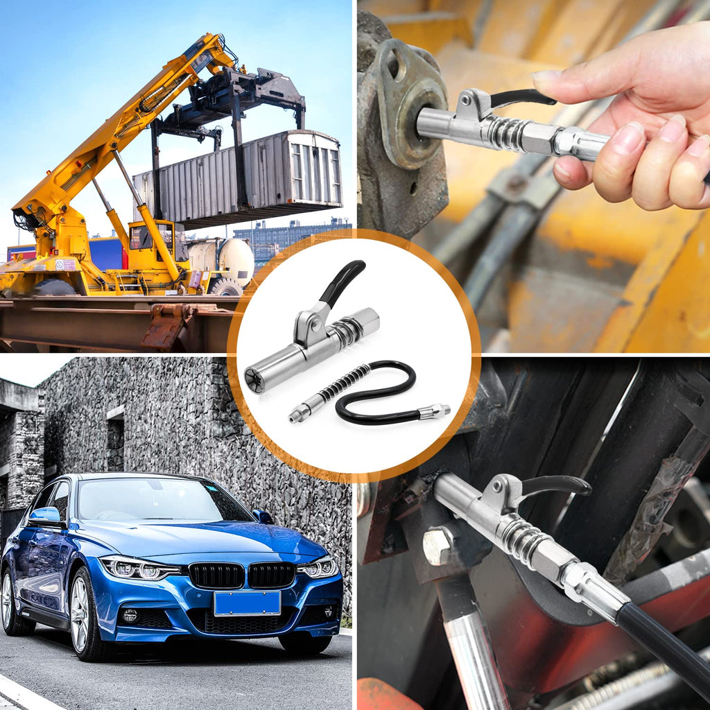 JetGrip™ Coupler — Command Your Grease Job with Speed, Precision, and Zero Mess