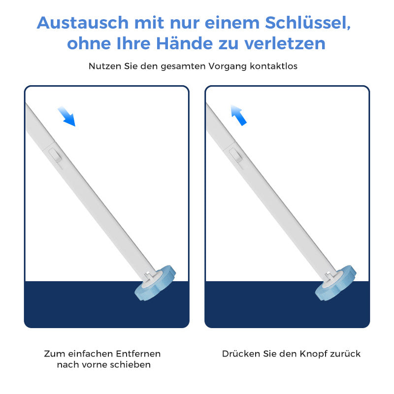 Disposable Toilet Brush | Antibacterial | Sanitary Sponge Heads | CleanClick