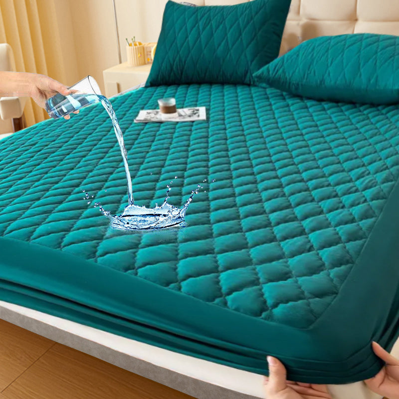 SlumberShield™ — Wrap Your Bed in Cozy, Waterproof Protection for Blissful, Worry-Free Sleep