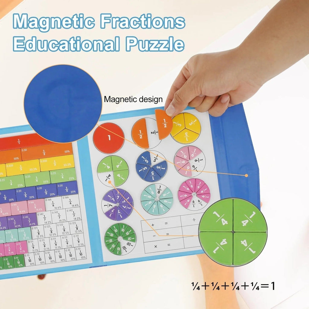 NumeriPlay™ Fraction Magnet Set — Ignite Your Child’s Joyful Journey to Math Mastery