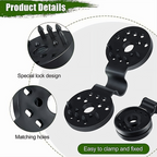 Lock-Grip Clips Shade Net | Plastic 6×4 cm | Firm Awning Fabric Hold | NetLock