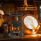 Large Cast Iron Wood Splitter | Safety Ring | Fireplace | IronKindling
