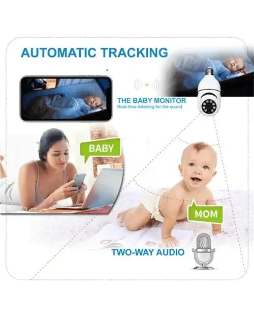 Surveillance Camera | Pan 360 Degrees | Motion Detection and Night Vision | HomeOrbit