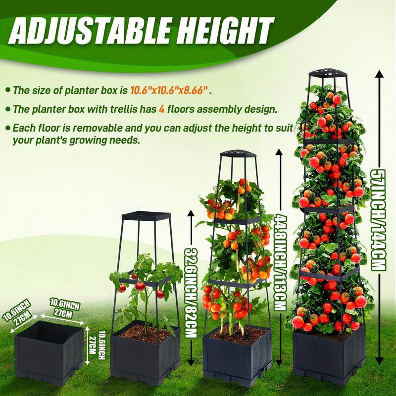 SkyVine™ Tower — Transform Tiny Spaces into Lush, Effortless Vertical Gardens
