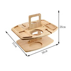 Picnic Table | Featuring Bottle and Glass Holder | Snack Storage | PicknickWerk