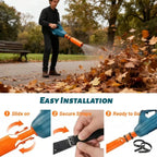 Leaf Blower Air Amplifier Attachment | Airflow Enhancer | Tool-Free Rapid Mount | AirJetPro