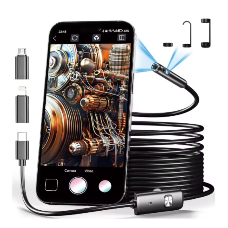 Endoscope Camera | Flexible Viewing in Narrow Areas | Variable LED Illumination | ScopeFlex