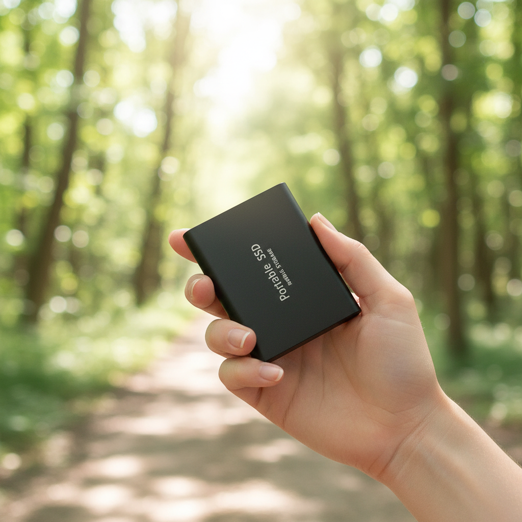 External SSD with 128GB | Quick Data Backup | USB C Connection | DataPulse