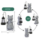 Solar-Powered Lighting | Cat Statue | Weather-Resistant | Lumikitty