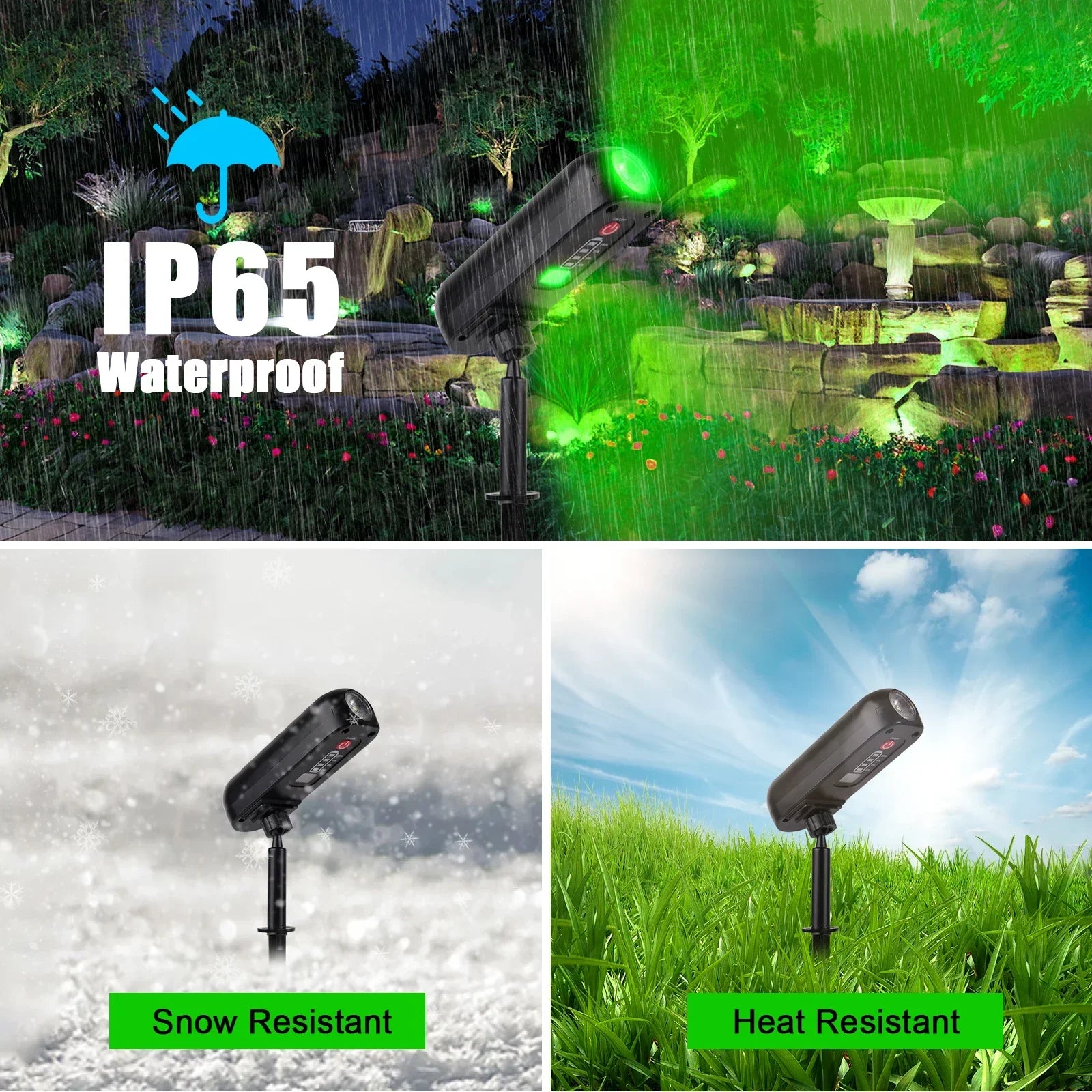 Solar IP65 Waterproof Adjustable LED Garden Spotlight
