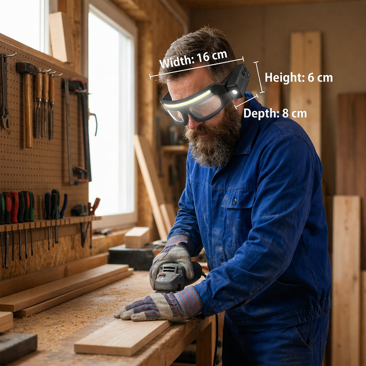 Work Lamp with Motion Sensor | Hands-Free Use | LED Glasses Lamp | SensorGlow