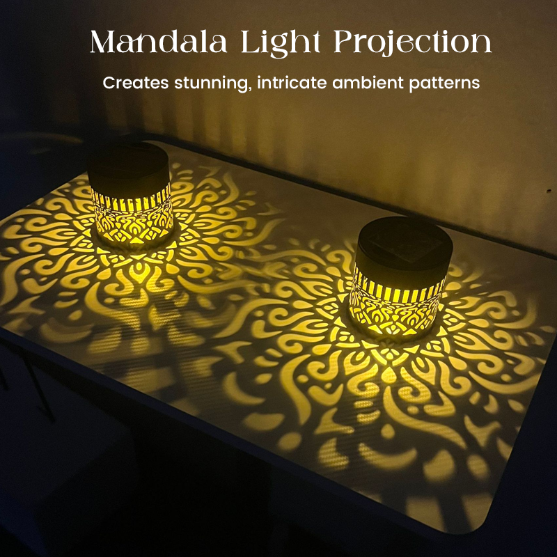 LumnaAura™ Solar Mandala Projector — Transform Your Nights into a Magical, Effortless Outdoor Escape