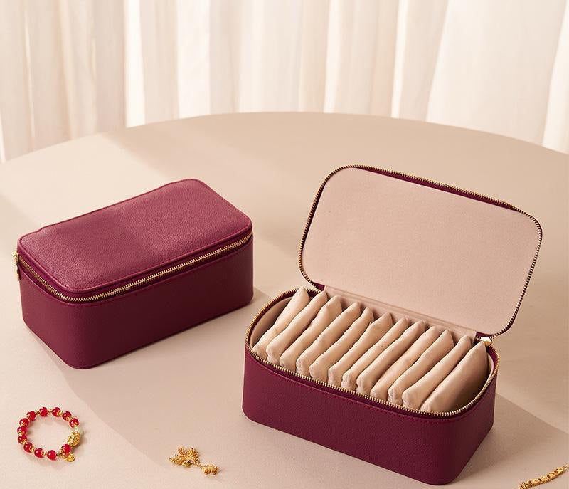 Jewelry Travel Box | Detachable Velvet Pouch | Display Window | TravelGlam