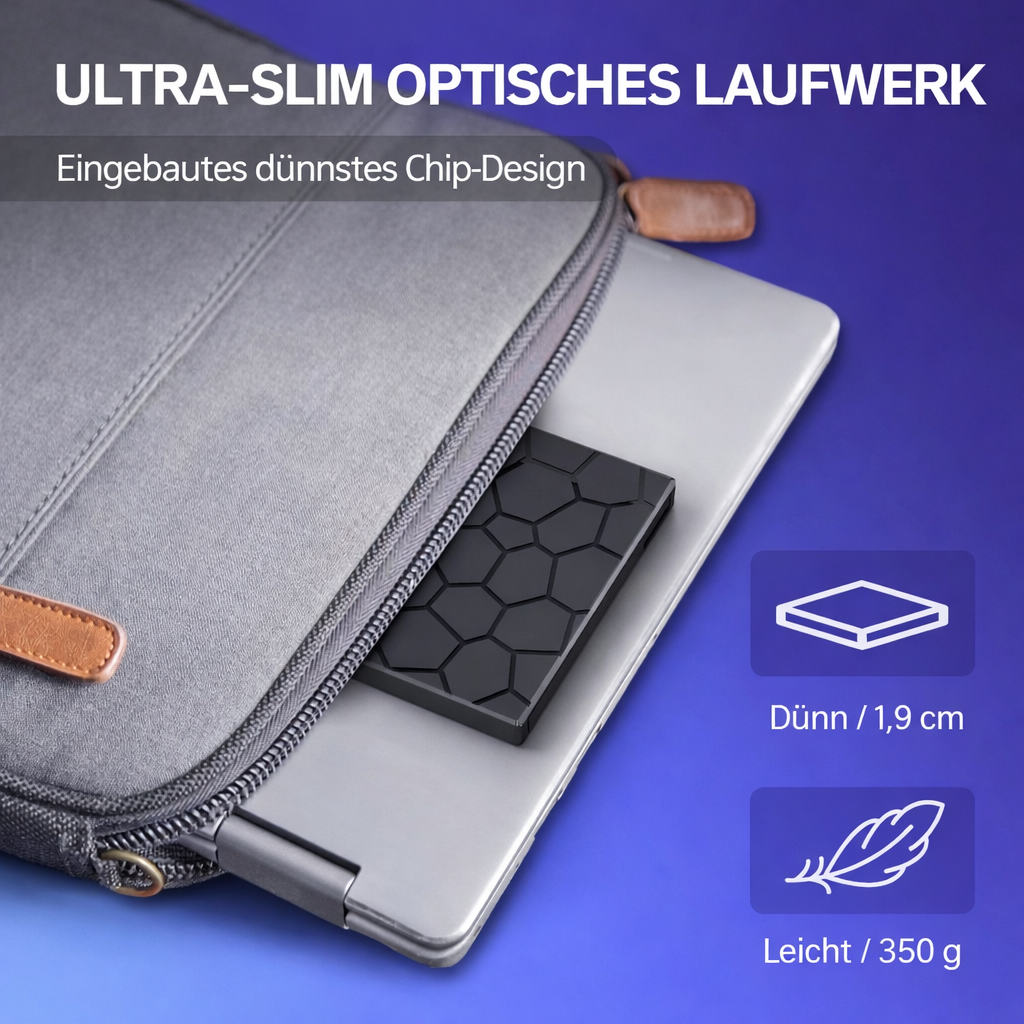 External Drive | Driver-Free Plug and Play | USB C Hub with SD Card Reader | RetroRevive