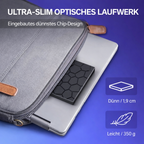 External Drive | Driver-Free Plug and Play | USB C Hub with SD Card Reader | RetroRevive
