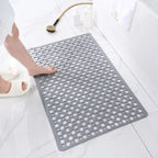 Non-slip Shower Mat PVC with TPE | Suction Cups | Drainage Holes for Water | Gripflow