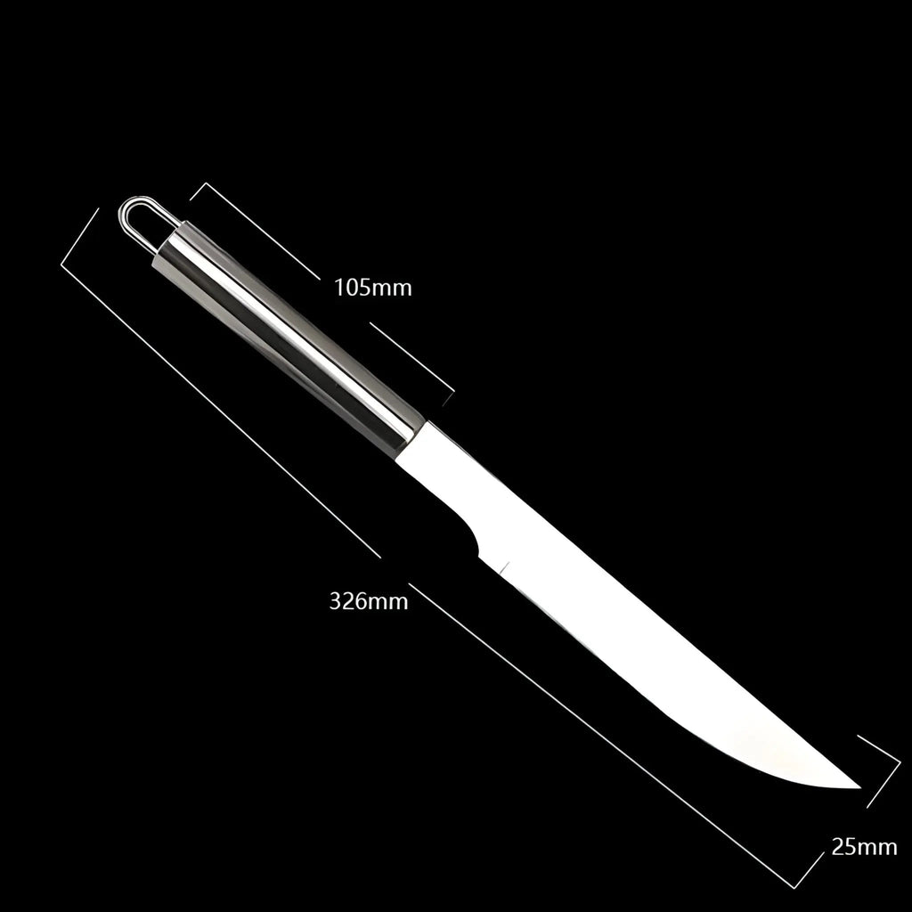 Stainless Steel Grill Tool Set | Includes Carrying Case for Travel | Safe Grip with Heat Shield | RostRanger