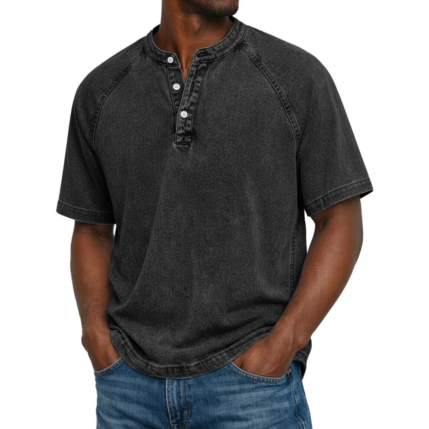 GravitasWear™ Henley — Comfort That Grows Softer, Style That Never Fades