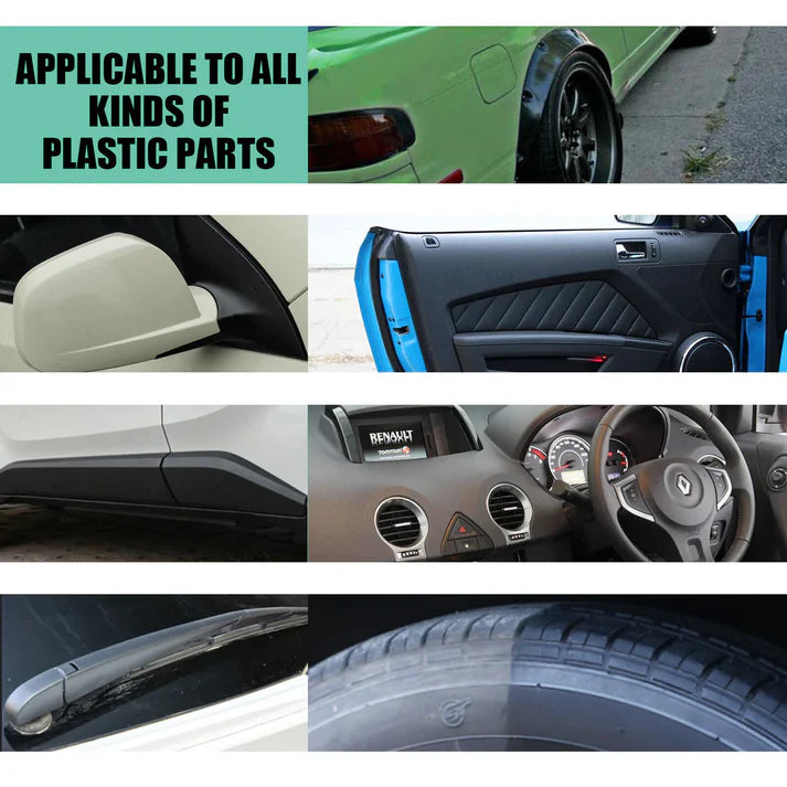 PrismaShine™ Plastic Revival Kit — Bring Faded Plastics Back to Life with Instant, Vivid Shine and Lasting Protection