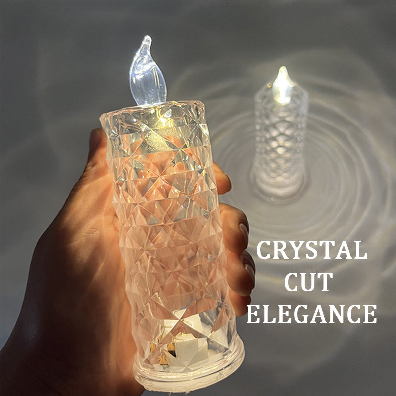 AuraFyre™ Crystal Candle — Ignite Cozy, Carefree Evenings with Stunning, Safe Glow