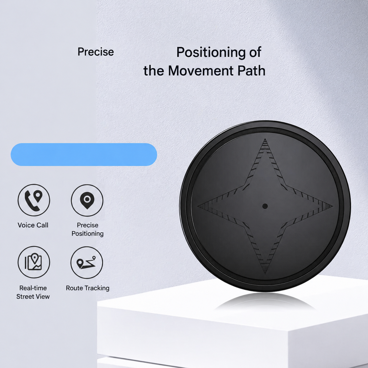 GPS Tracker Magnetic Compact | Real-Time GSM + GPS Tracking | 20-Day Battery Life | Trackveil