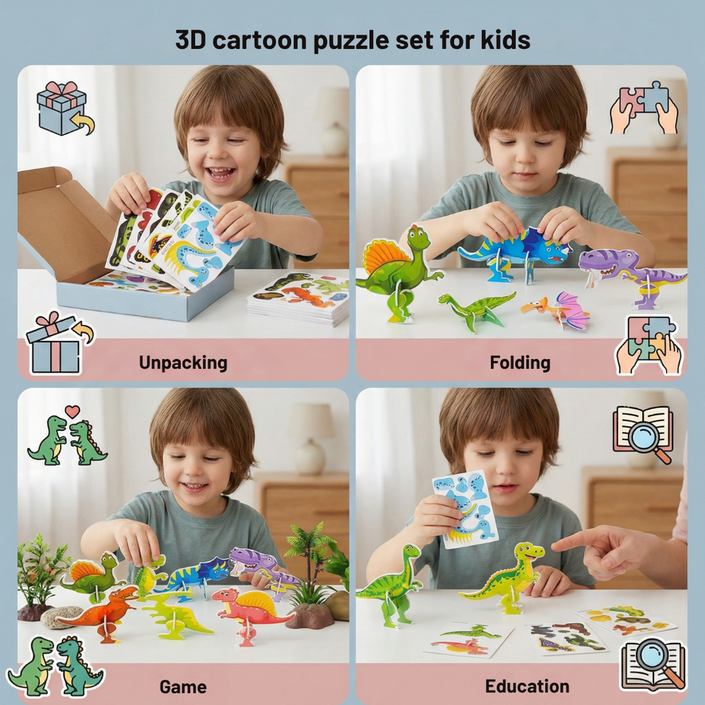 ElevatePop™ 3D Puzzle Set — Spark Brilliant Creativity and Focus with Every Colorful Snap