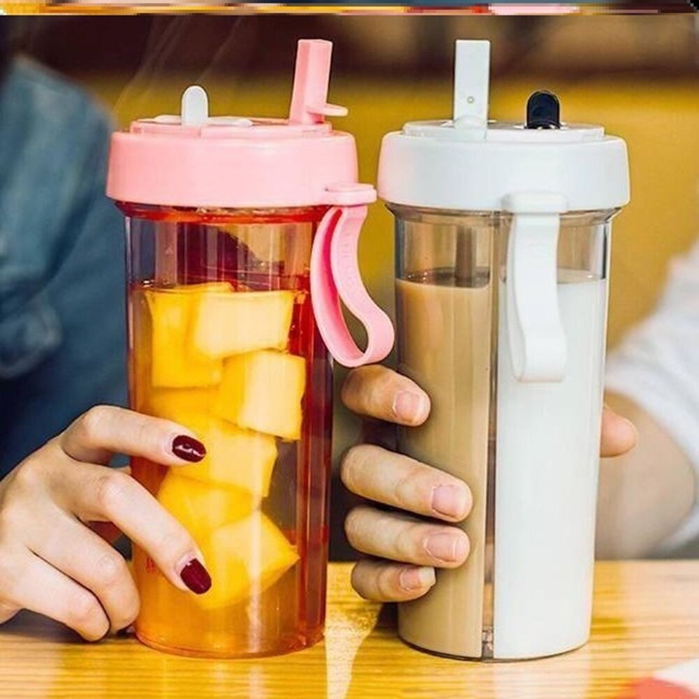 Double Shot Glass with Divider | Enjoy 2 Drinks Simultaneously | Leak-Resistant | Dividro