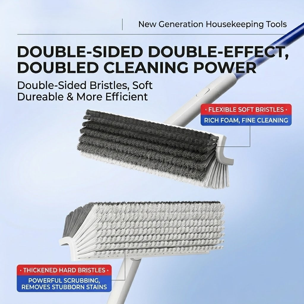 Deep angle scrub brush | Rotating head | Extended handle | DeepReach