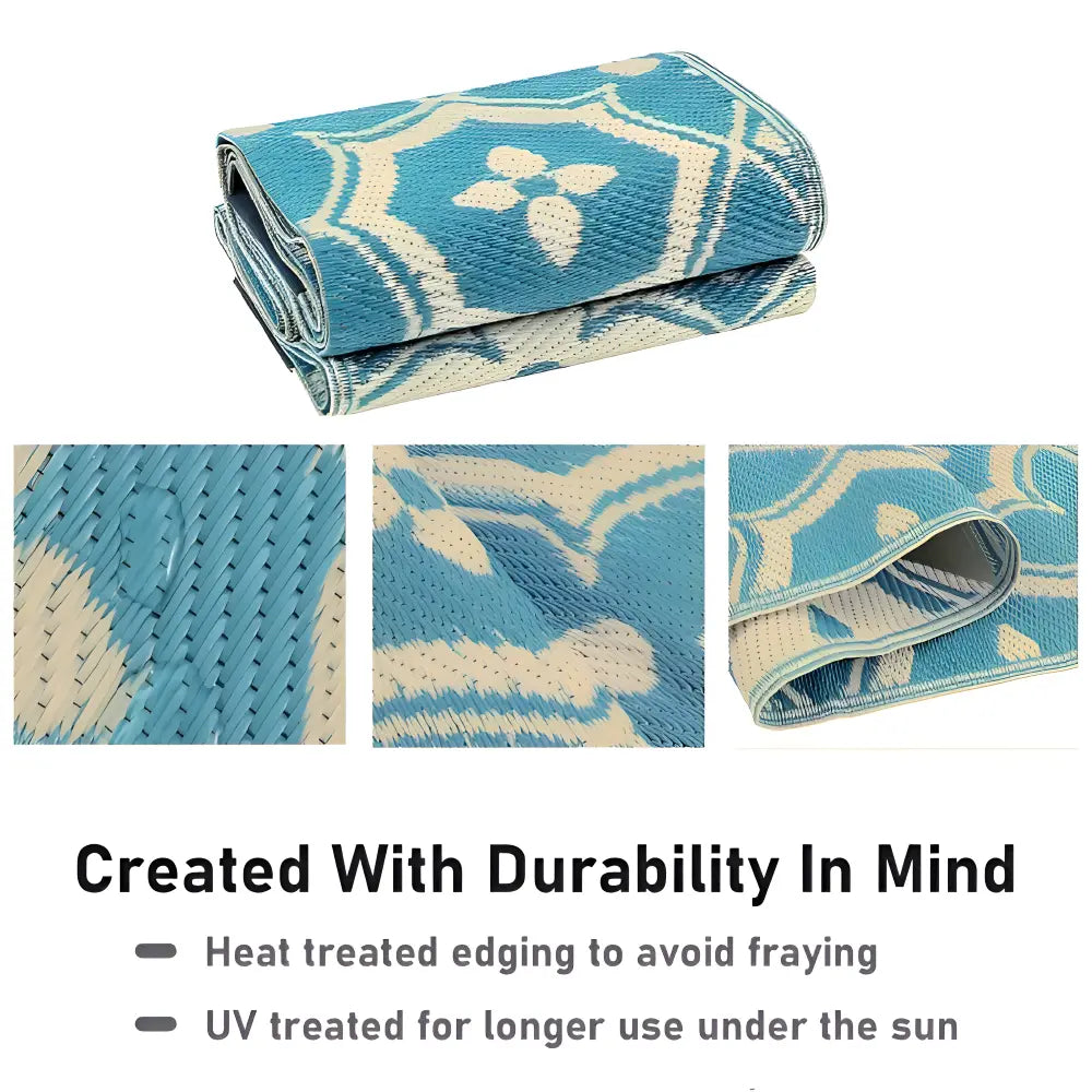 Outdoor Rug | Weather-Resistant | Geometric Design | OutdoorKlar