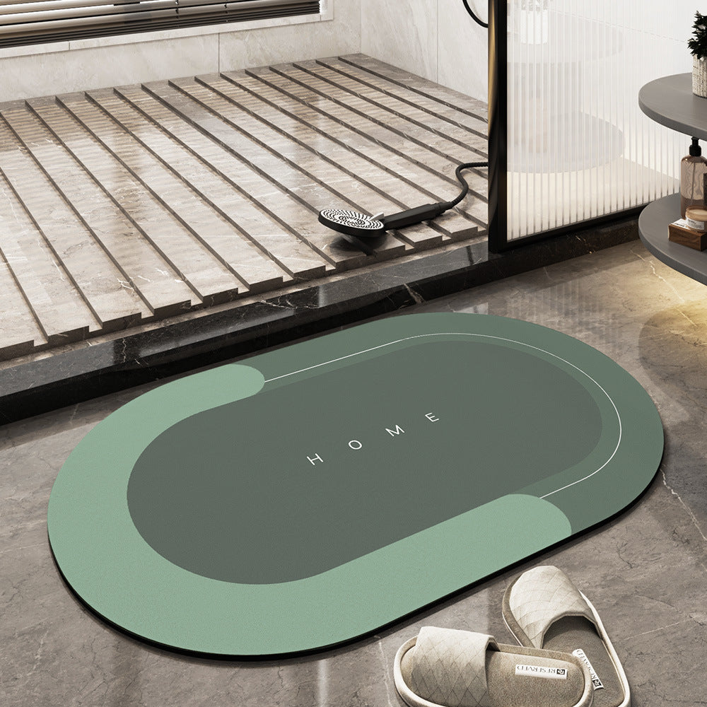Quick-Drying Bath Mat | Ultra Absorbent Microfiber | Slip-Resistant | Aquasoft