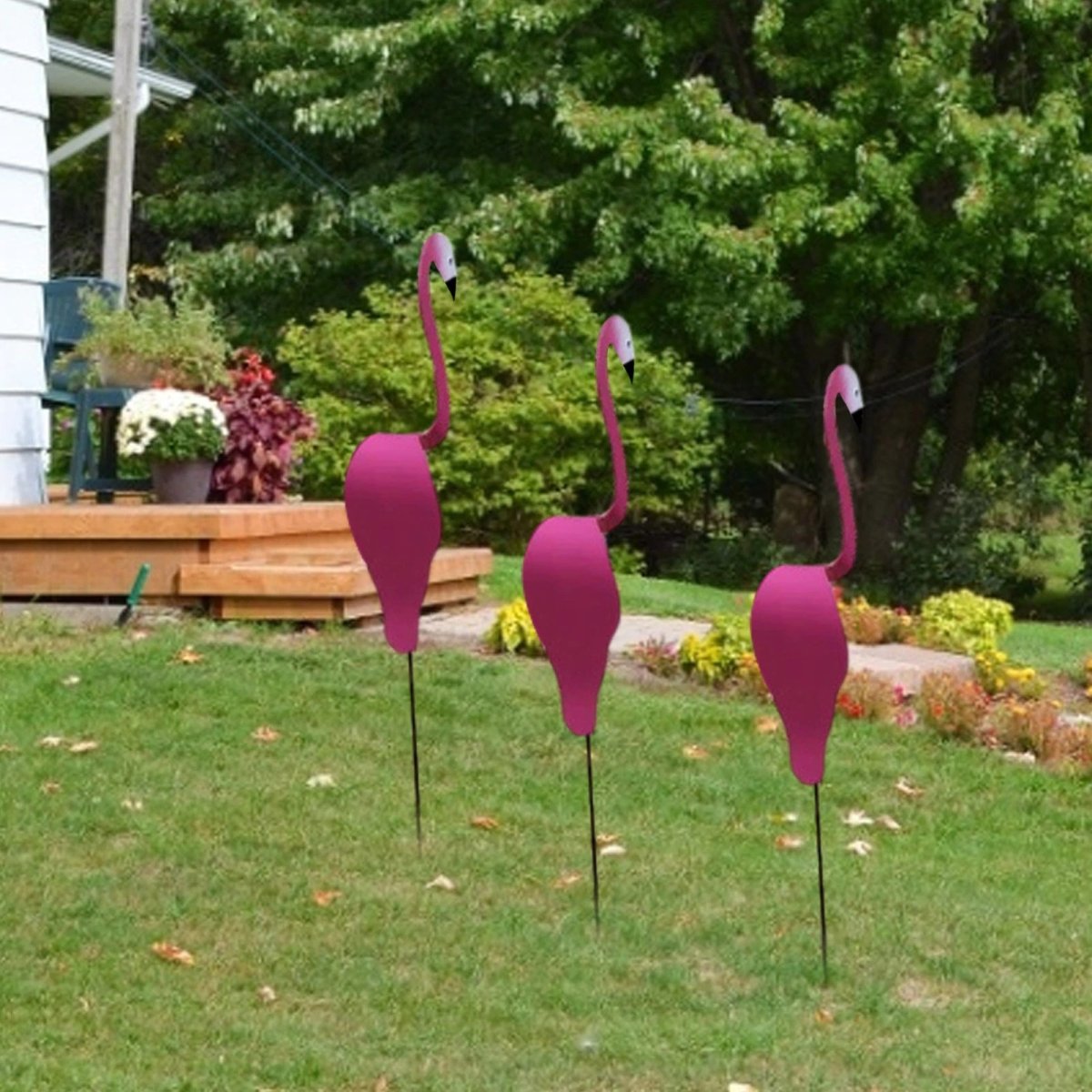 Garden Decor Flamingo Aluminum | Decoration & Wind Vane | Handmade | PinkDrift