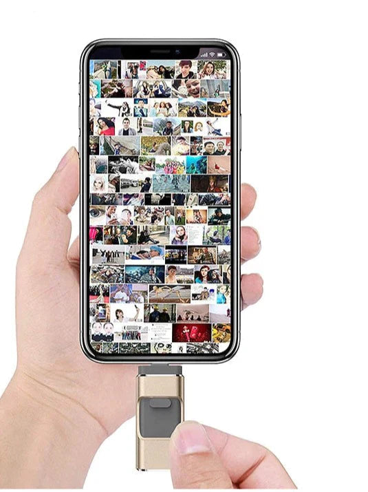 Flashdrive USB | Smartphone Storage with Multi-Connector | MemoryGo